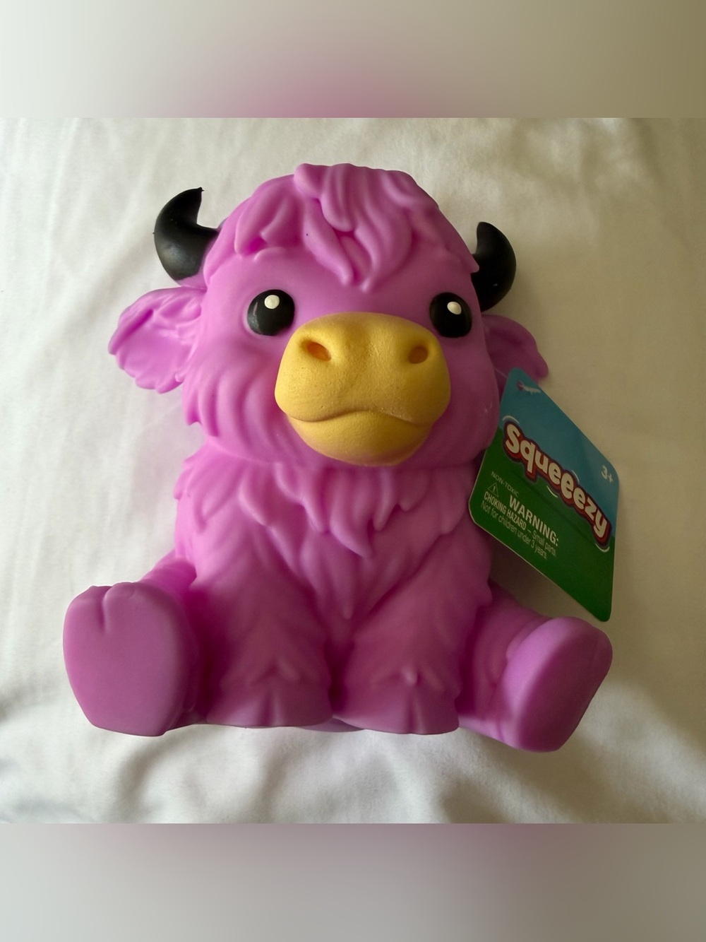 Highland Cow Squishy Purple